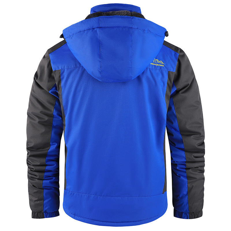 Winter Men's Fleece-lined Thick Outdoor Jacket