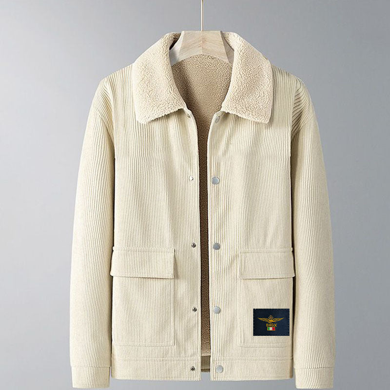 Autumn And Winter Lamb Fleece Warm High-quality Corduroy Jacket