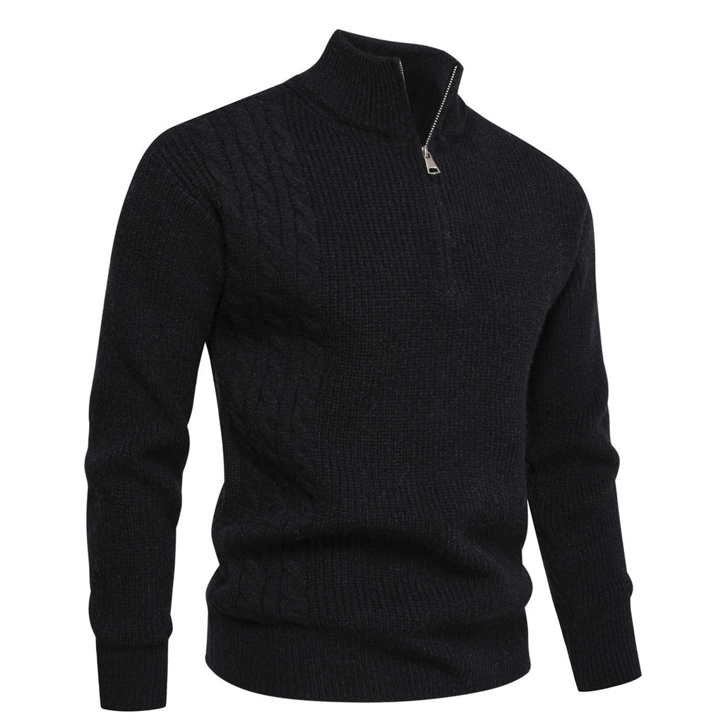 Autumn And Winter Men's Half-zip Pullover Sweater