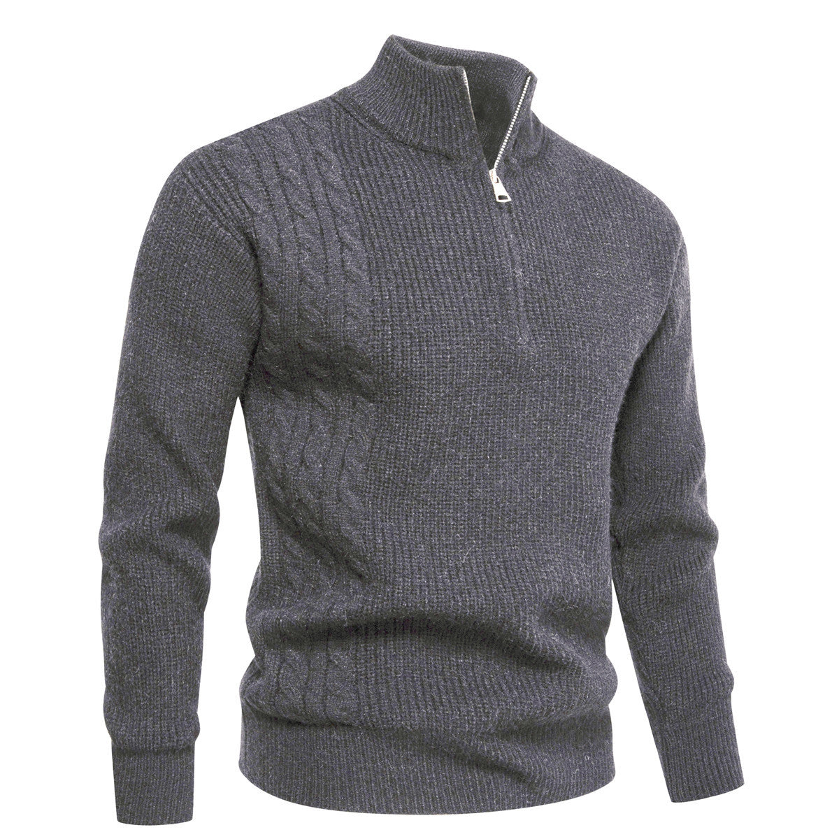 Autumn And Winter Men's Half-zip Pullover Sweater