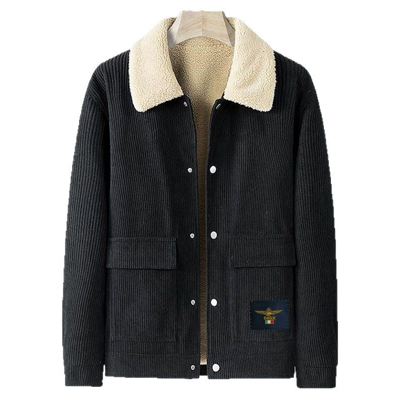 Autumn And Winter Lamb Fleece Warm High-quality Corduroy Jacket