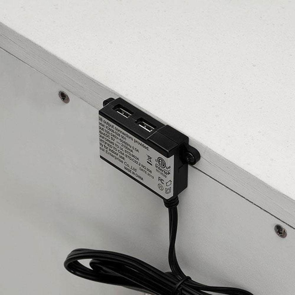 Classic White Color 1pc Nightstand Bedroom Furniture Solid Wood Nickel Hanging Pulls 2-Drawers Bedside Table