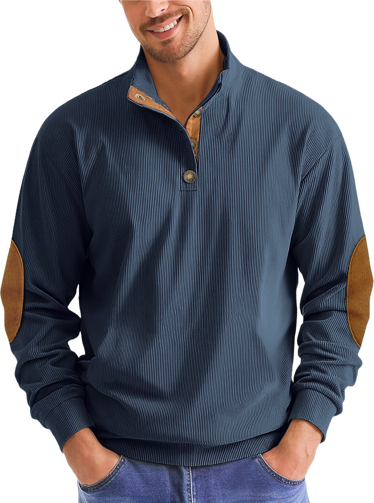 Autumn And Winter Outdoor Casual Stand-up Collar Long-sleeved Pullover Men's New Style